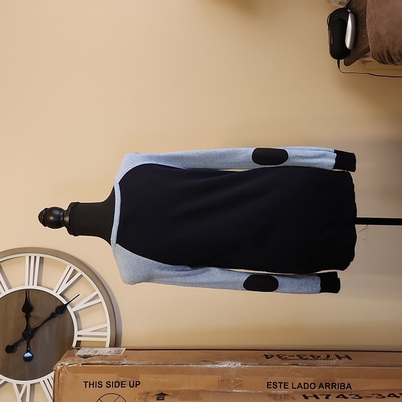 J. Crew Two Toned Sweater w/ Reinforced Elbows and Side Buttons - Picture 3 of 6